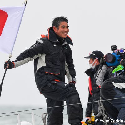 Kojiro Shiraishi, first japanese skipper succeeded to cross the finishing line