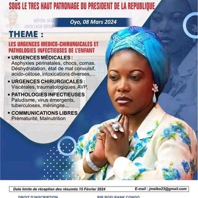 Oyo abrite le Symposium Dr Édith Lucie SASSOU GUESSEAU