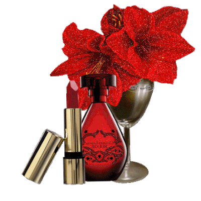 Fleurs - Parfum - Rouge à lèvres - Gif scintillant - Gratuit