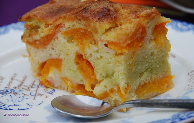 Gateau Moelleux A L Abricot Et Pate De Pistache 4 Saisons En Cuisine