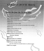 24 juin : CONGRES DE L'UD DU RHONE + ELECTIONS