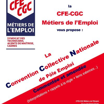 Mise à jour de la CCN commentée/amendée par la CFE-CGC Métiers de l'Emploi