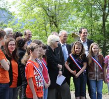 Inauguration du site de compostage.