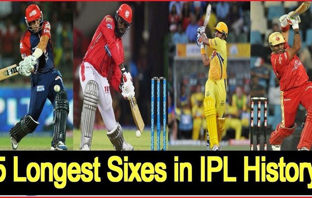 Top 5 Longest Sixes in IPL History