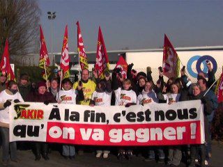 Non à la criminalisation syndicale. Amiens le 13 mars 2012 (video)