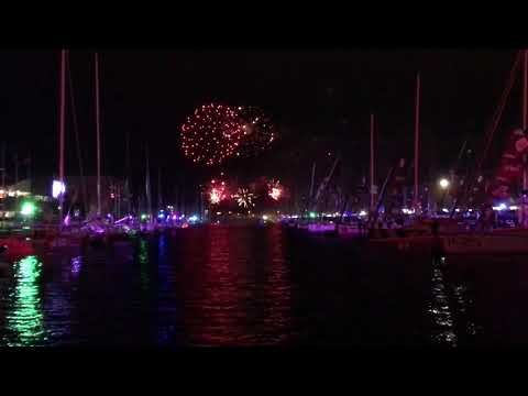 Transat Jacques Vabre - Direct depuis le feu d'artifice du bassin Paul Vatine du port du Havre