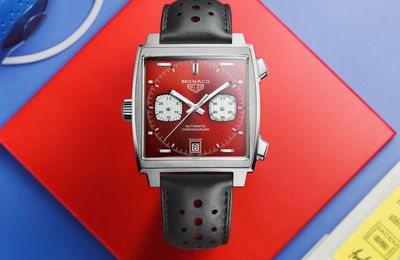 TAG Heuer Monaco Replicas Reloj:Rojo Pasion 