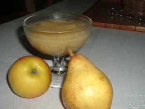 Compote pommes/poire au parfum d'agrumes