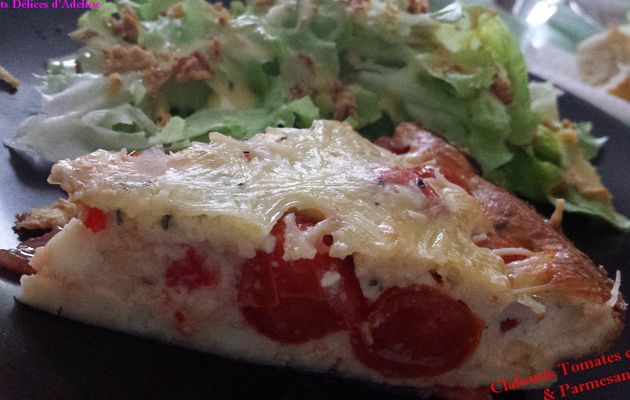 Clafoutis aux tomates cerises & parmesan