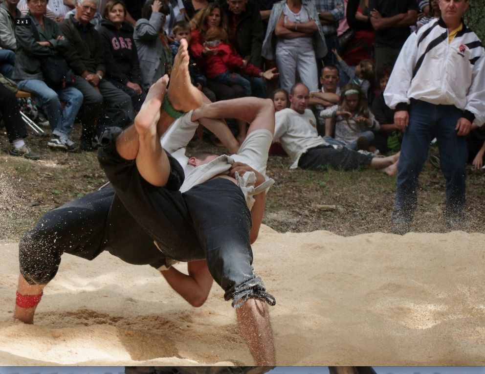 Compétition de Gouren à Gouesnac'h