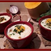 Oeufs cocotte à la butternut et emmental