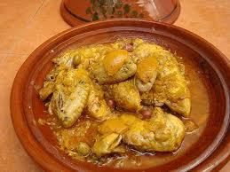 Chicken tagine with preserved lemons and olives