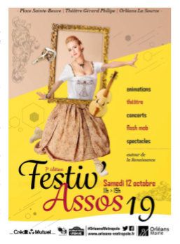 PROGRAMME de Festiv’Assos sur le thème de la Renaissance à ORLÉANS  le samedi 12 octobre 2019