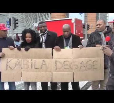 Bruxelles, sit-in Kabila dégage avant le 31 devant Union Européenne