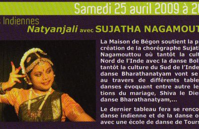 articles du spectacle natyanjali du 25 avril 09, presentation