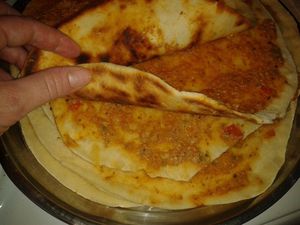  pizza facon turc a la poele 
