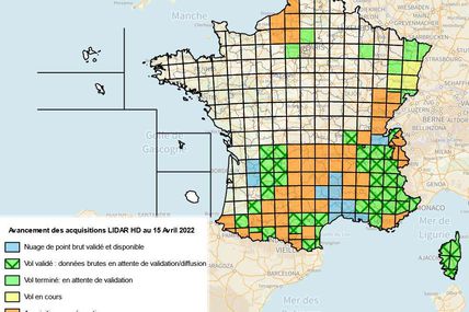 Lidar : une carte de la France arrive en accès libre