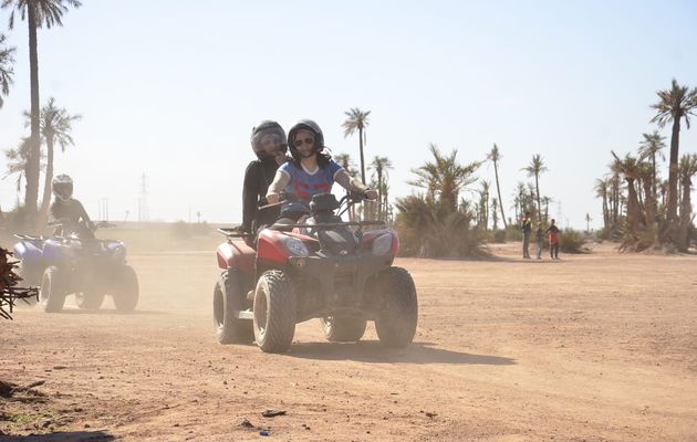 Quad palmeraie désert Marrakech