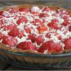 Tarte aux fraises ganache blanche