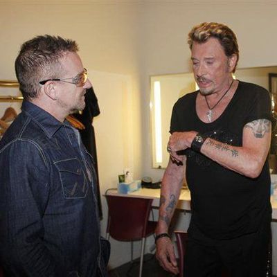 Bono et Johnny Hallyday !!