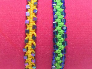 Tutoriel: bracelet macramé perlé facile à faire 