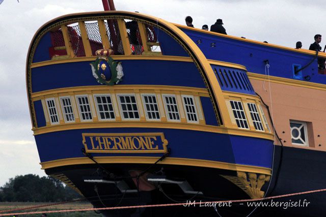 Rochefort-sur-Mer, mise à flot de la frégate Hermione