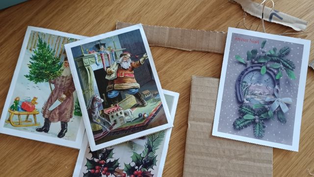 Cartes encadrées au crochet