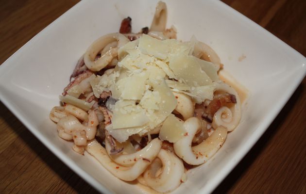 Encornets façon carbonara