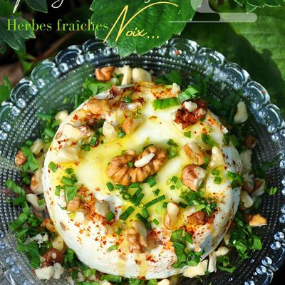 Chèvre aux noix et herbes du jardin