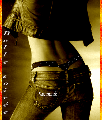 Belle soirée - Femme - Sexy - Gif scintillant - Gratuit