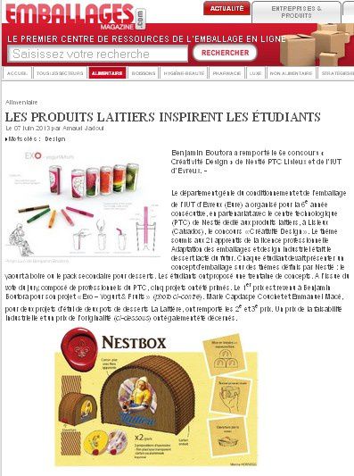 On parle de nous : revue de presse suite au projet NESTLE