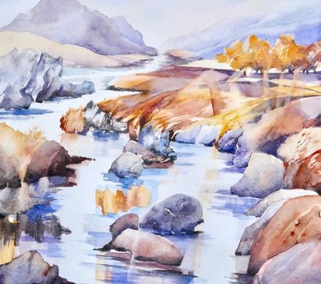 Mireille Martinelli exposera au festival Landes aquarelle 2025 à Morcenx 40110 entre Bordeaux et Bayonne