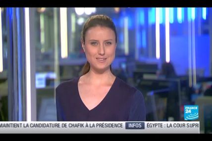 [2012 06 14] AUDE LECHRIST - FRANCE 24 - PARIS DIRECT @22H30