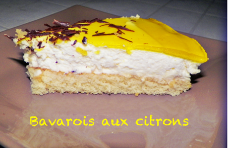 BAVAROIS AUX CITRONS