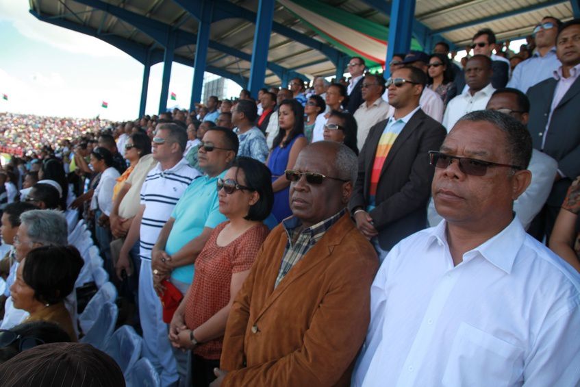 Inauguration du Kianja (Stade) Makis de Madagascar, à Andohatapenaka, par le Président Andry Rajoelina. 3ème partie. Photos: Harilala Randrianarison