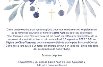 Les membres de l'association "Les amis de Sainte Anne de Chiry-Ourscamp"