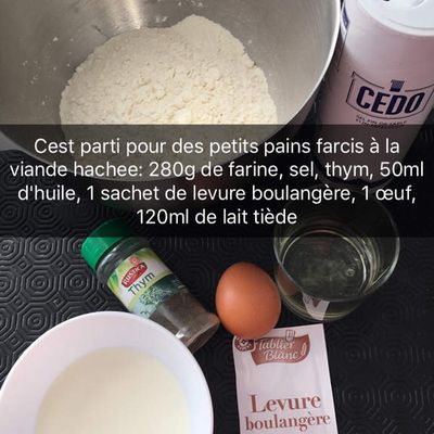 Petits pains farcis à la viande hachée