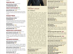 Millésime 2021 et 2022 - les scores obtenus dans le magazine Bourgogne Aujourd’hui 