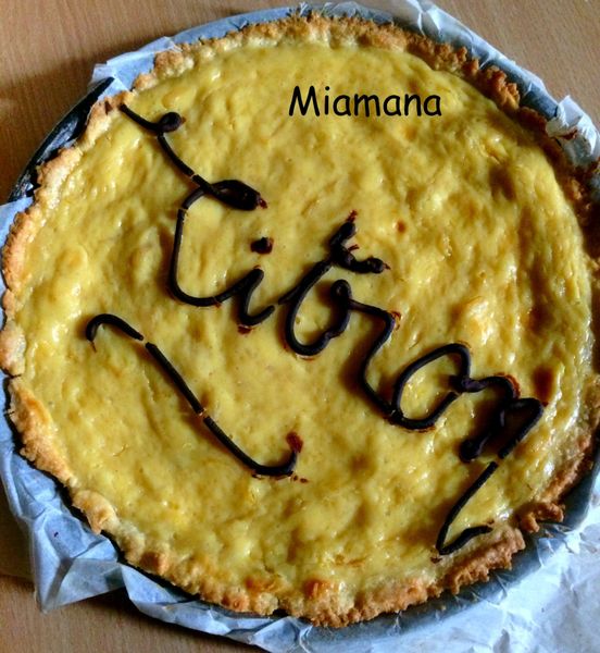 Tarte au citron et lait concentré sucré