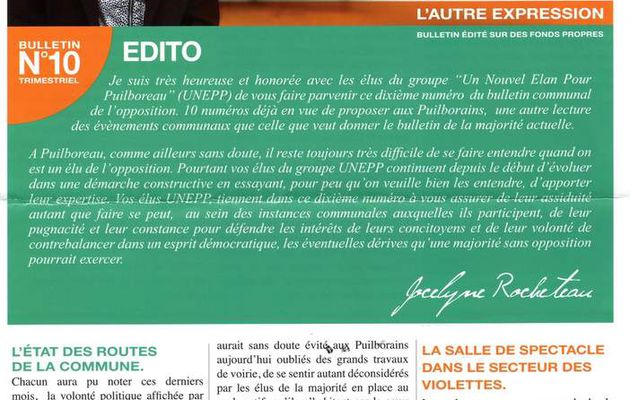 L'AUTRE EXPRESSION - BULLETIN N°10