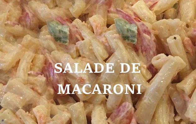 SALADE DE PATES AUX POIVRONS GRILLES