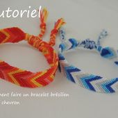 comment faire un bracelet brésilien motif chevron (DIY chevron friendship bracelet)