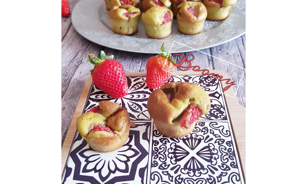 Muffins pistache et fraise