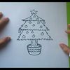 Como dibujar un arbol de navidad paso a paso 2
