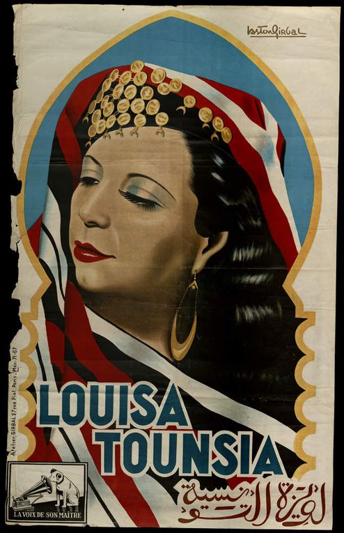 La cara bonita de Louisa al-Tûnsiyya, cantante judía tunecina de los años treinta.