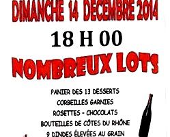 LOTO PCF DE VIOLÈS DIMANCHE 14 DÉCEMBRE 2014