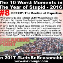 Le top 10 du Riskmonger des pires moments de 2016, l'Année du Stupide