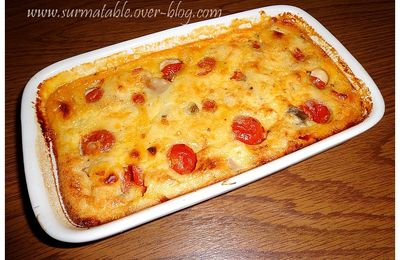 Clafoutis Tomates Cerises et Champignons
