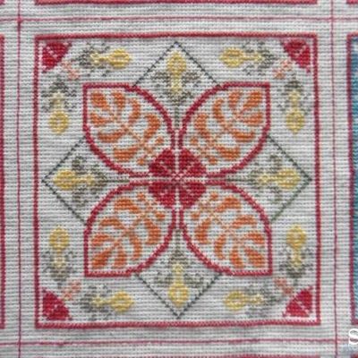  Plaid Patchwork brodé : Case n° 40