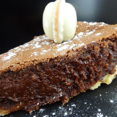 Tarte fondante chocolat-grand marnier